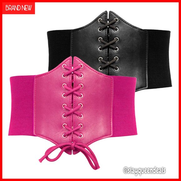 Lace-Up Cinch Belt Elastic Waist Belt for Dresses Cosplay Casual Wear main image 4